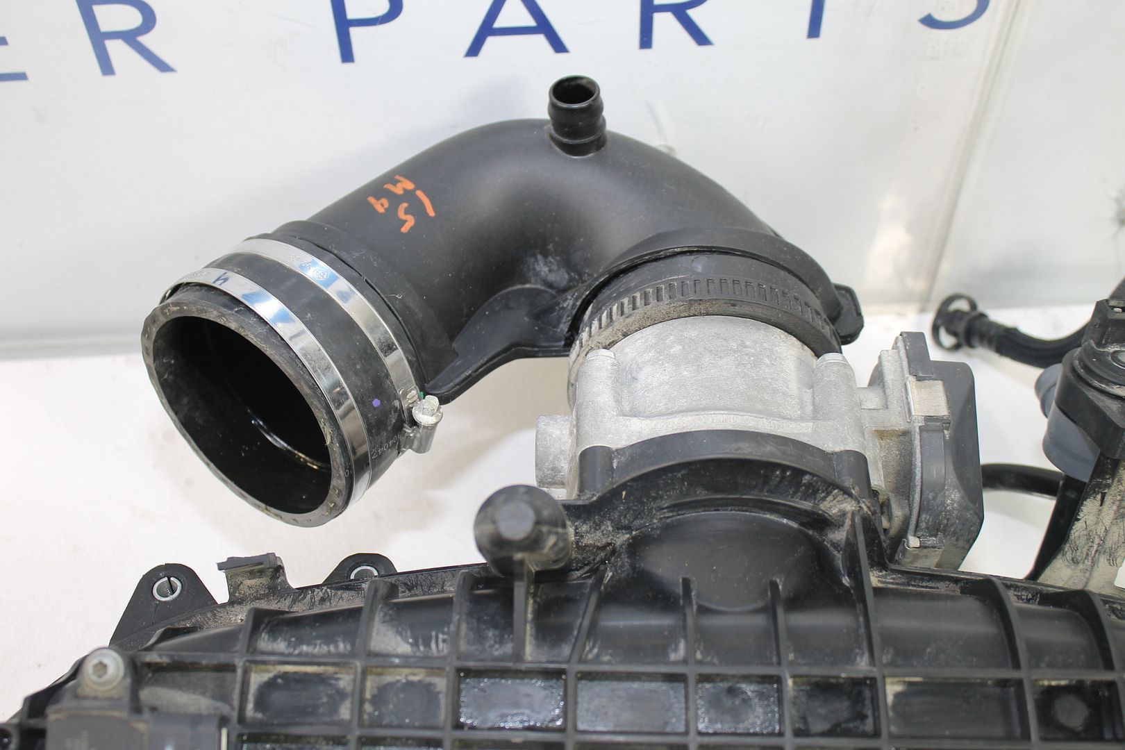 1419 BMW M4 F82 S55 INTAKE MANIFOLD MANI W/ THROTTLE BODY TB 757691110 OEM 15 eBay